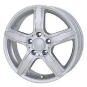 BROCK RCD10, St��brn�, 6x16, 5x112, 45, hlin�kov� disky