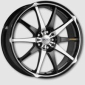 DOTZ Shuriken, Black/polished, 6.5x15, 5x112, 38, hlin�kov� disky
