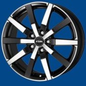 RIAL TRENTA, �erno st��brn�, 8x18, 5x114.3, 38, hlin�kov� disky