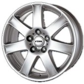 RIAL Flair, St��brn�, 7.5x17, 5x114.3, 48, hlin�kov� disky