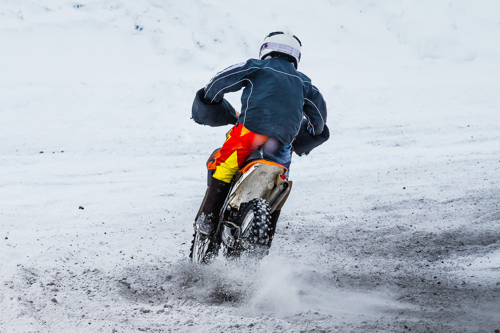 Motocykel v zime