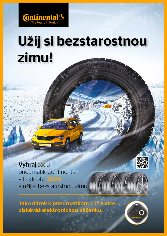 Vyhraj súpravu zimných pneumatík Continental