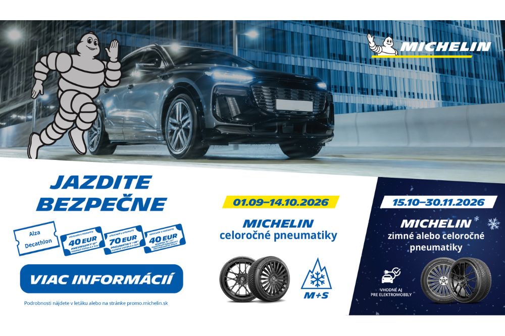Odměna až 70 &euro; k s&uacute;prave auto pneu Michelin