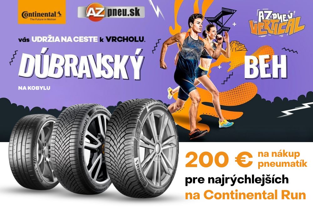 Pneumatiky Continental ako v&yacute;hra na AZ pneu Vertical